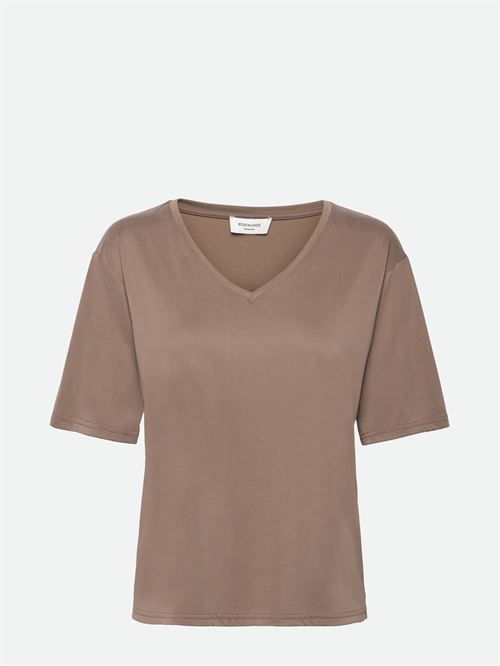 ROSEMUNDE T-SHIRT, RWELMA SS V-NECK T-SHIRT, FALCON